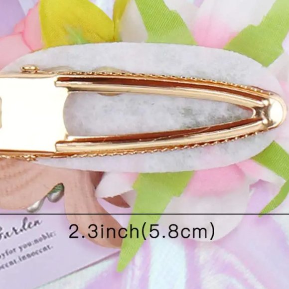 5pcs Floral Hair Clips Flowers Crown Hairpins Rose Beach Party Bridal - Picture 4 of 4